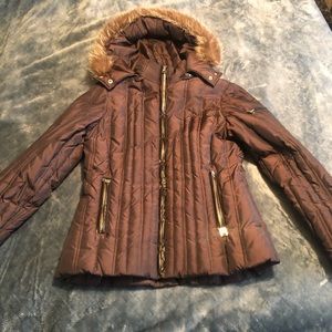 Micheal Kors Warm Winter Coat with Real Fur Hood